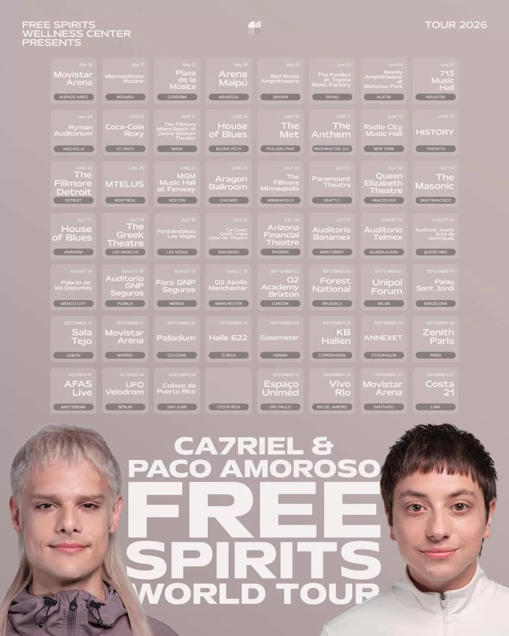 Gira Mundial De Catriel Y Paco Amoroso