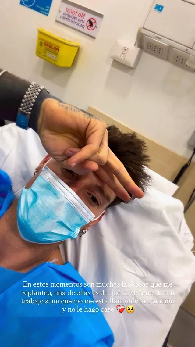 Luis Mateucci Hospitalizado