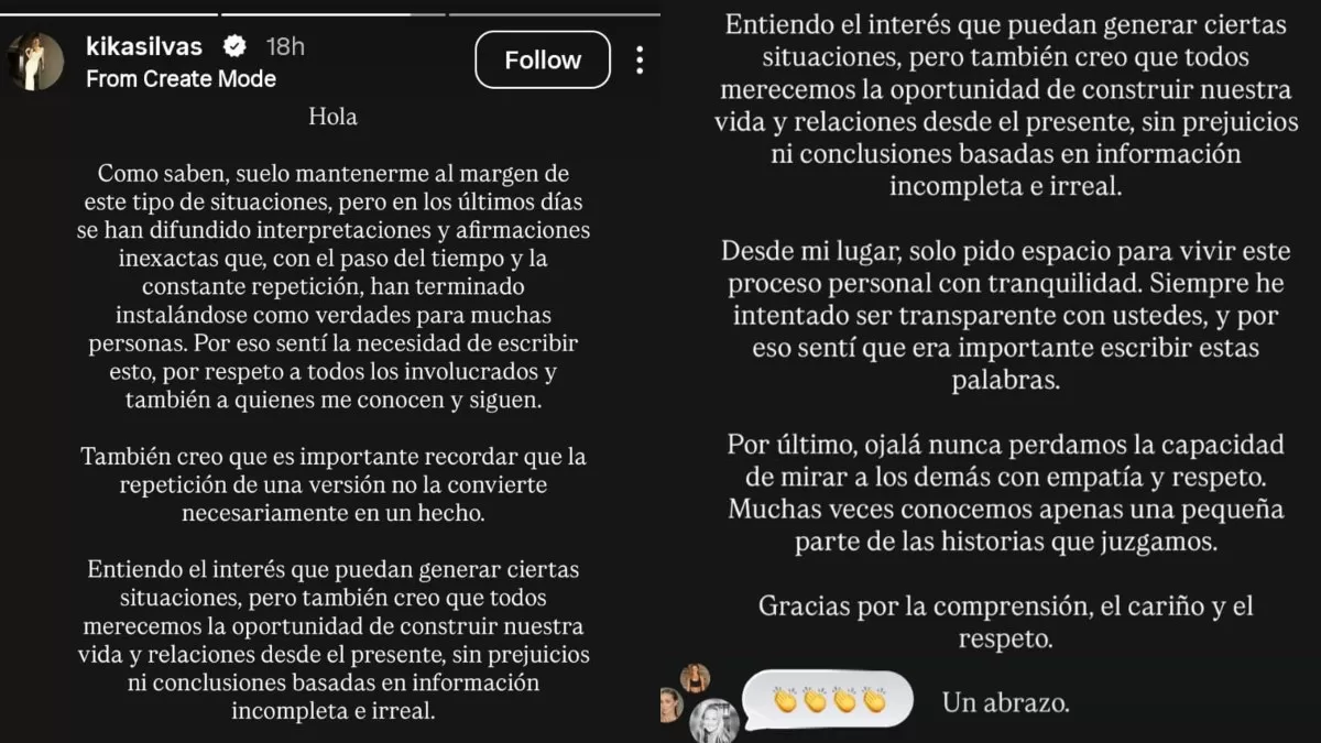 Declaración De Kika Silva