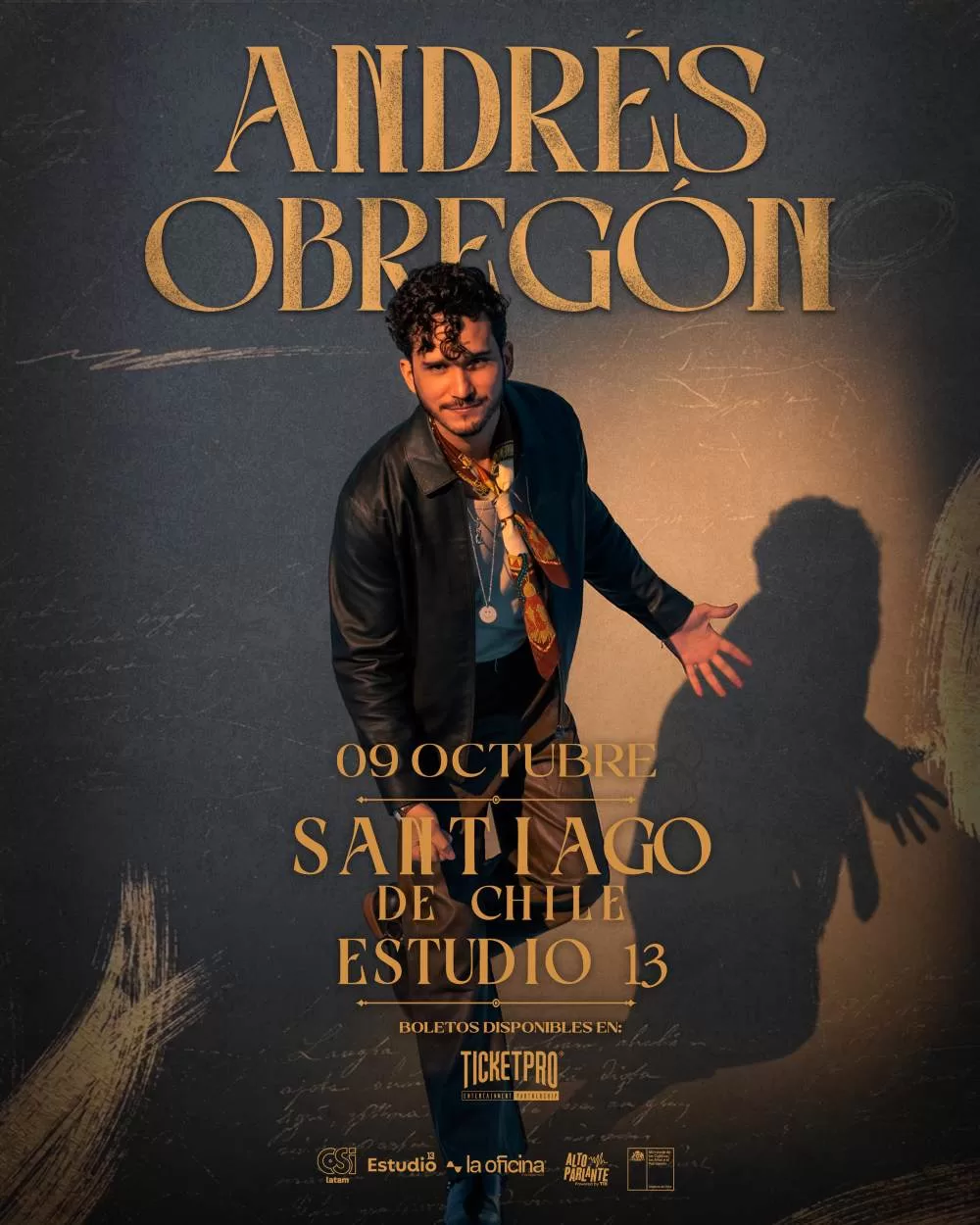 Afiche Andrés Obregón En Chile
