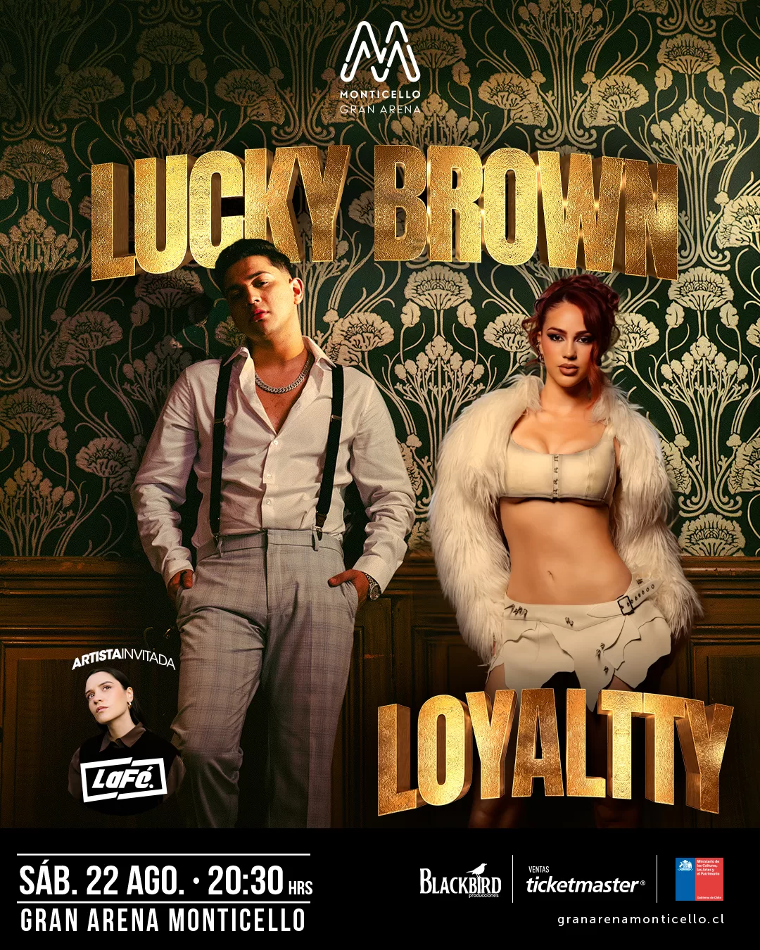 Afiche Lucky Brown Gran Arena Monticello