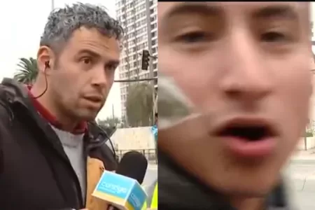 Hombre Muestra Bolsa En Plena Emisión