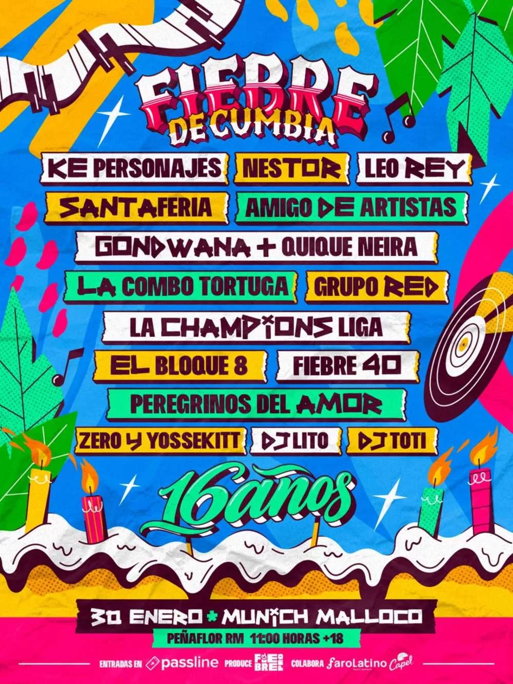 Line Up Fiebre De Cumbia (1)